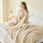 EMME Cotton Muslin Throw Blanket 4 Layer - Image 6