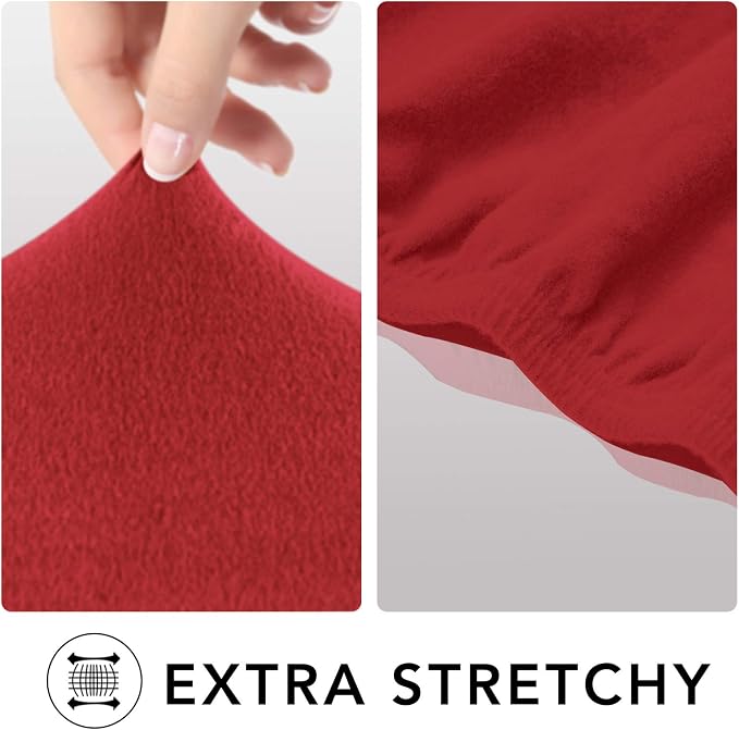 PureFit Stretch Loveseat Covers Fleece Couch Covers - Image 4