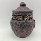 Magic Gothic Jars Vase Statue-Enchanting Purple Butterfly Figure Bottle Vintage Decor Gift for Wizard and Witch Costume Props