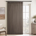 Topfinel 96 Inches Long Pinch Pleated Semi Sheer Curtains, Burlywood Blended by Topfinel