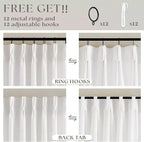 Beige White Pinch Pleated Linen 96 Inch Curtains 60 Inch Width | Linen Blend - Image 4