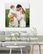Personalized Custom Canvas Wall Art, Custom Canvas Prints with Your Photos for Living Room, Bedroom, Wedding Pet Baby Family Photo Framed Wall Art, Customized Photo Gift for Family，Friend，Lover，Pet (32L" x 32W")