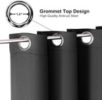 ChrisDowa Blackout Curtains for Bedroom and Living Room 48 Inches Long | 2 - Image 2
