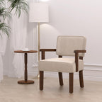 Accent Chair, PU Leather Chair for Living Room Oversized Armchair with Soft Seat and Armrests for Bedroom Dinning Reading Waiting Room (One Chair)
