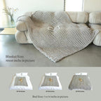 Maetoow Tighter Version Chenille Chunky Knit Blanket Throw 50×60 Inch, Handmade Warm & Cozy Blanket Couch, Bed, Home Decor, Soft Fleece Banket, Boho Thick Blankets and Giant Yarn Throws, Rose Pink