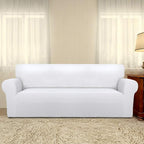 PureFit Stretch Couch Covers for Sofa Large Sofa Slipcovers White | 1-Piece - Image 2