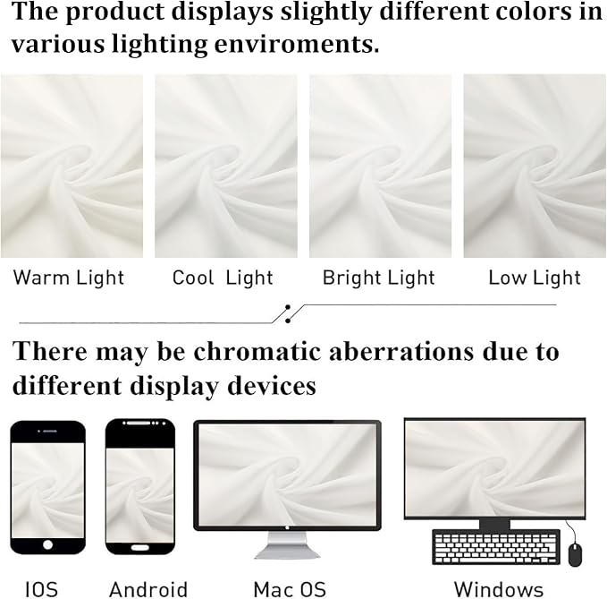 Sheer Curtain Panels Set 96" Inches Long, Solid Voile Light Filtering Airy - Image 5