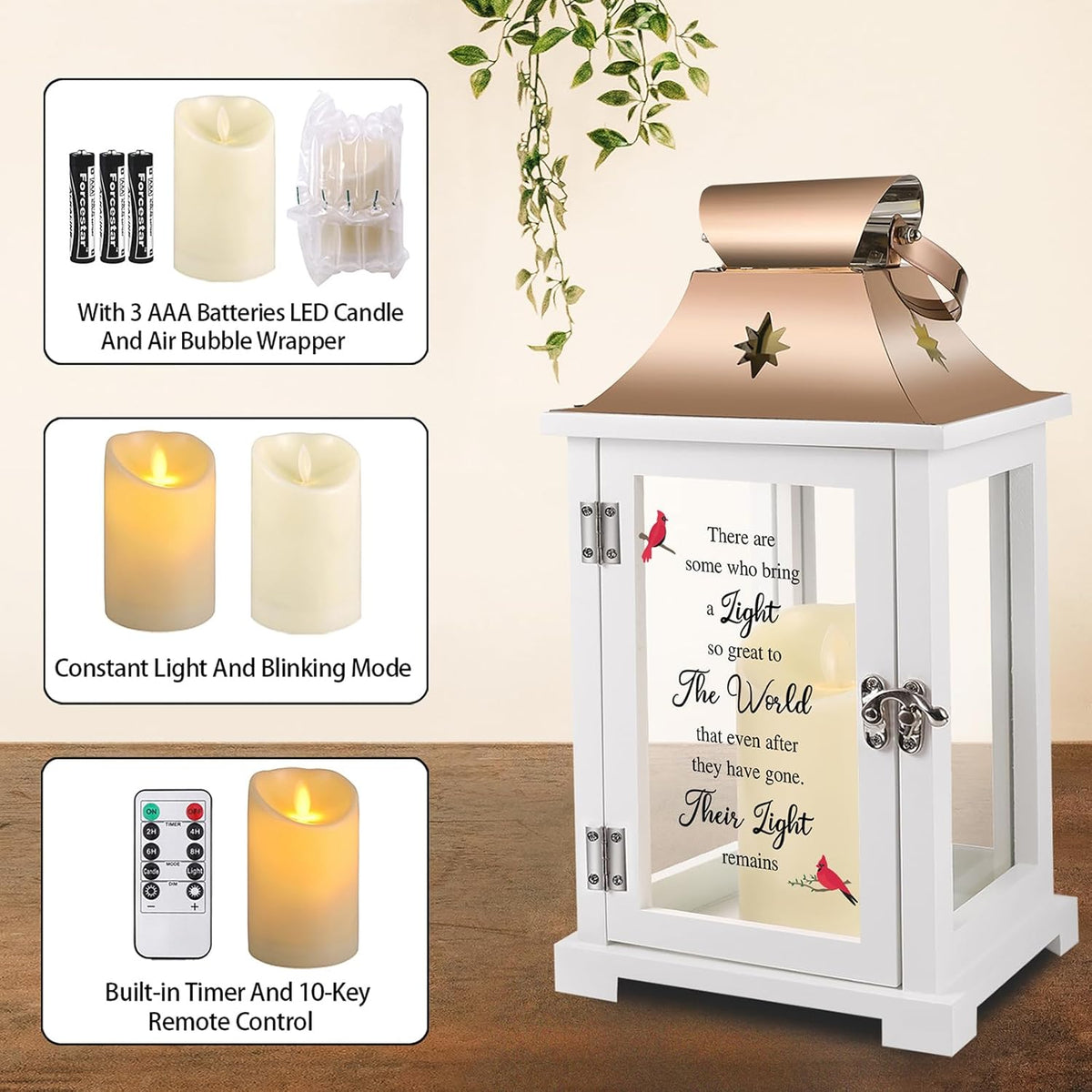 Memorial Lantern, Sympathy Gifts for Loss of Mom/Dad/Loved One, Bereavement Gifts, in Memory of Loved One Lantern,Celebration of Life, Memorial Gifts, Funeral Lantern,There are Some who Bring a Light