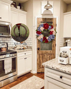Fall Wreaths for Front Door, 24 inch Autumn Wreath with Hydrangeas Berries Large Fall Door Wreath Artificial Hydrangea Flowers Wreaths Autumn Decorations for Farmhouse Thanksgiving Harvest Door Wall