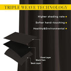 NICETOWN Blackout Toffee Brown Curtains & Drapes 90 inches Long - Image 3
