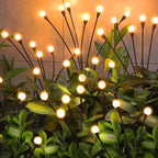 Solar Garden Lights Outdoor, 10 Pack 60LED Waterproof Solar Powered Lights for Yard Pathway Patio, Swaying Lawn Decor as Gardening Gifts for Women Holiday