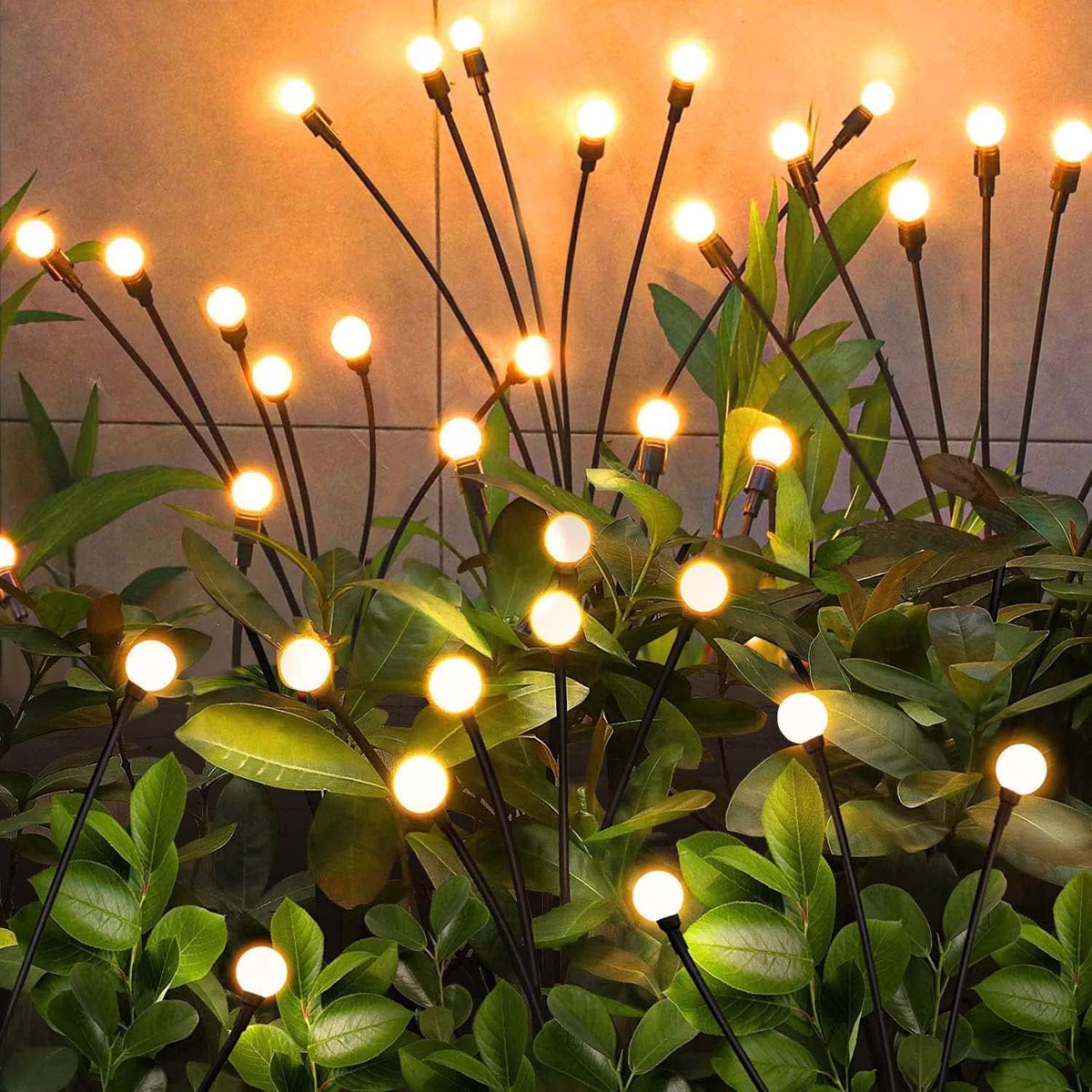 Solar Garden Lights Outdoor, 10 Pack 60LED Waterproof Solar Powered Lights for Yard Pathway Patio, Swaying Lawn Decor as Gardening Gifts for Women Holiday