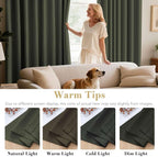 H.VERSAILTEX Blackout Curtains for Bedroom Thermal Insulated Room Darkening - Image 5