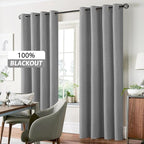 Yakamok Dove Grey Linen Textured Curtains 72 Inches Long - Image 7