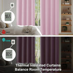 Simplebrand Ava Pink Blackout Curtains - Image 5