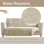 Quilted Camel Sofa Slipcovers - Image 2