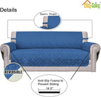 Easy-Going Reversible Couch Cover, 2 Cushion Sofa, Water Resistant Furniture Mat - Image 3