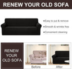 U-NICE HOME Oversized Stretch Couch Cover Slipcover, 1-Piece Sofa cover - Image 5