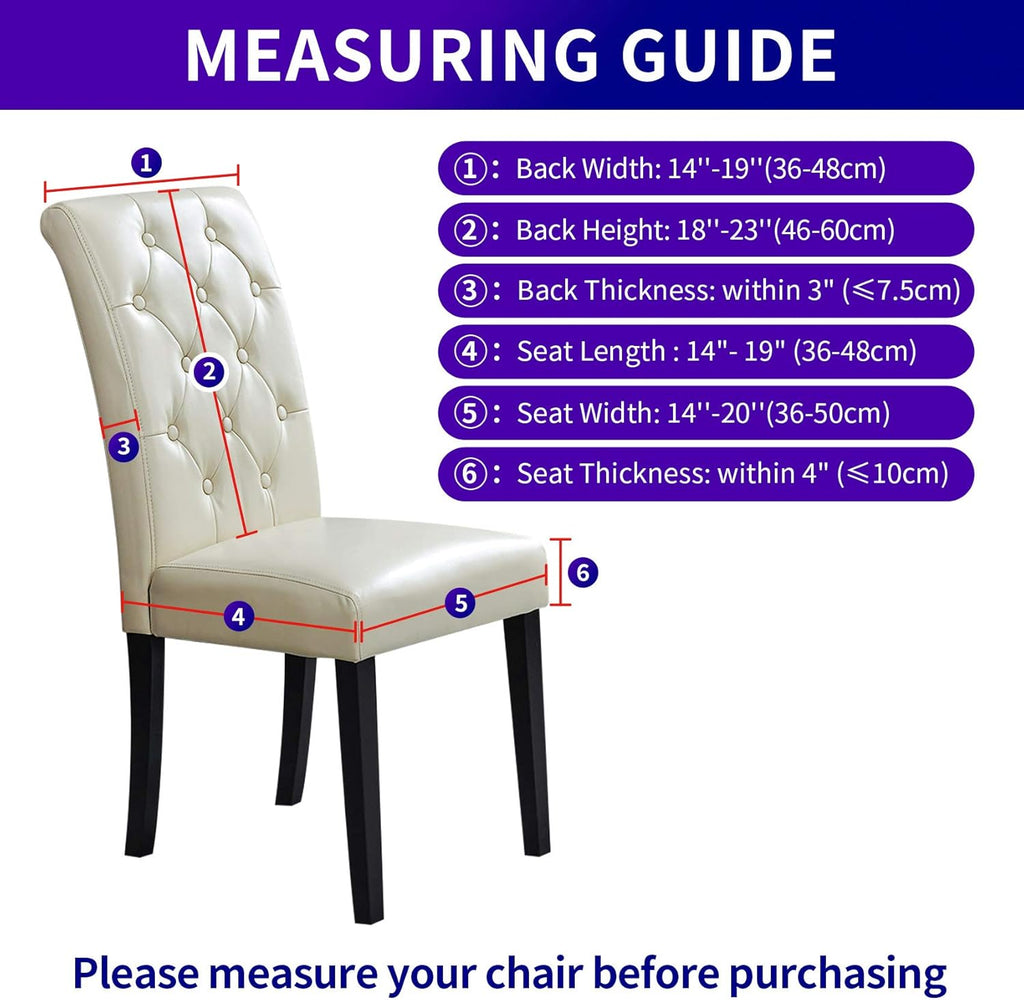 Howhic Stretch Chair Covers for Dining Room Set of 6, Removable Washable Dining Room Chair Covers, Dining Chair Slipcovers Seat Protector, Great for Home Decor and Banquet (Dusty Pink, 6 Pack)