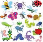 20 PCS Insect Thick Gel Clings Spring Summer Insect Window Gel Clings Decals Stickers for Kids Toddlers and Adults Home Airplane Classroom Nursery Winter Insects Animals Party Supplies Decorations