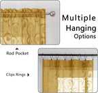 Furman Gold Sheer Curtains 63 inch Length - Image 4