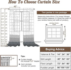 Chyhomenyc Cream Sheer Curtains 90 Inches Long - Image 7