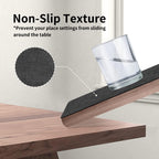 Maxpearl Faux Leather Placemats Set of 4, Waterproof - Wipe Clean - Heat Resistant - Anti Slip Dining Table Place Mats, Suitable for Indoor & Outdoor Use, 17’’×12’’, Black