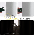 NICETOWN 100% Blackout Linen Curtains - Image 3