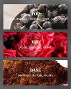 M&SENSE Tobacco Leather Berries Scented Candles, Heavy Scented Candles,Vegan Soy Wax,10oz 42-Hour Long Burning Time,Relax Home Fragrance, Cozy Romance Fancy Gifts for Man Dad in Living Rooms Bedroom