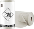 Fantasticlean Microfiber Cleaning Cloth Roll -75 Pack, Tear Away Microfiber Towels, 12" x 12", Reusable, Washable, Scratch Free, Ultra Absorbent Dish Rags for Car, Home, Garage or Shop (Cool Grey)