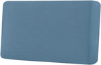 H.VERSAILTEX Super Stretch Individual Seat Cushion Covers Sofa Covers Couch Cushion Covers Slipcover Sets Thick Jacquard Textured Twill Fabric (1 Piece Loveseat Cushion Cover, Dusty Blue)