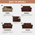 Easy-Going 100% Waterproof Loveseat Couch Cover Stretch Jacquard Sofa Cover | - Image 5