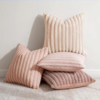 MIULEE Faux Fur Plush Decorative Throw Pillow Covers 18x18, Soft Cute Romantic - Image 3