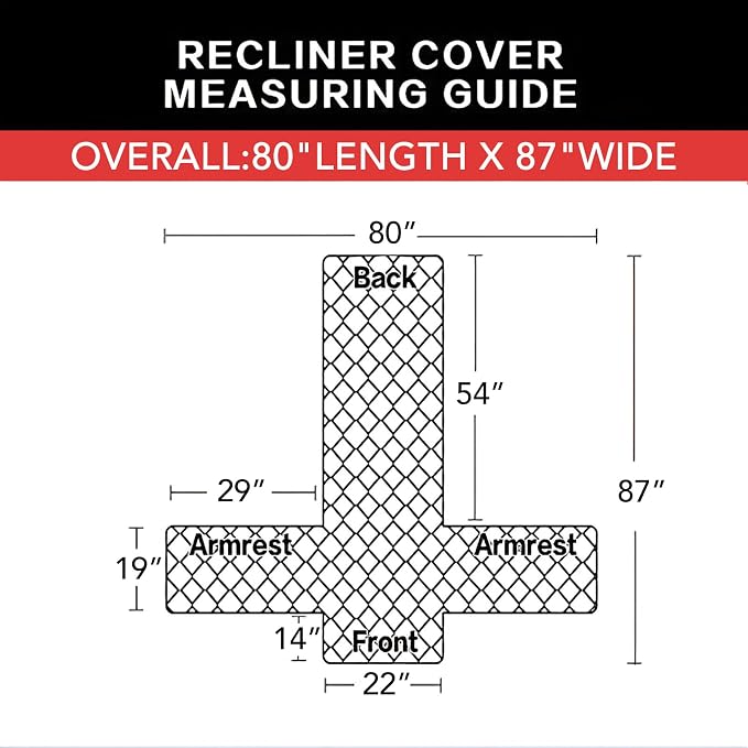 Easy-Going Reversible Couch Cover, Recliner 22 in, Chocolate/Chocolate | - Image 6