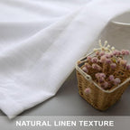 White Linen Curtains 108 Inches Long - Image 7