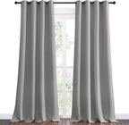 NICETOWN Silver Grey Room Darkening Curtain Panels 90" Long - Image 2