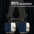 Navy Blue Blackout Curtains 94 Inch Long 2 Panels Set, Room Darkening Blackout - Image 3