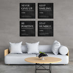 Inspirational Canvas Wall Art, Quotes Motivational Wall Decor Print Pictures for Office Wall Decor, Entrepreneur Poster Framed Artwork for Women Men Home Bedroom Living Room Decor Decoration 16”X16”X4