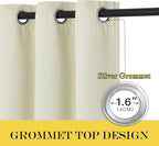 NICETOWN Blackout Patio Curtains 100 x 144 Inches Long - Image 6
