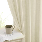 Joydeco Linen Curtains 84 Inch Length 2 Panels Set, Light Filtering Curtains - Image 5
