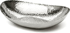 Monarch Abode Hand Hammered Decorative Bowl for Home Decor, 12.75-Inch Polished Stainless Steel – Key Bowl for Entryway Table, Catch All, Decorative Fruit Basin, Key Holder, Bowls for Home Decor