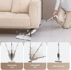 Steam Mop - All-in-one Powerful Handheld Steam Cleaner Detachable Floor Steamer with 11 Accessories, MultiPurpose Steamer for Hardwood Floors, Clothes,Windows,Tiles,Carpet, Whole Home Use, Rose Gold