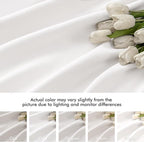 MIULEE Pure White Back Tab Blackout Curtains 52x84 Inch Length 2 Panels Set | - Image 8