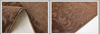 Custom Length Hallway Runner Rug, Slip Resistant, Floral Brown, 26 Inch X 9 feet - Image 5