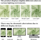 Light Green Sheer Curtains 78 Inches Long 2 Panels, Modern Light Filtering - Image 8