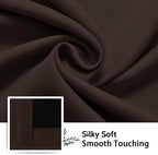 SimpleHome Chocolate Brown 100% Blackout Curtains Room Dark Living Room 84L | - Image 7