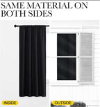 NICETOWN Black Blackout Curtain Blinds - Image 6