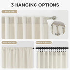Joydeco Curtains, 108 Inches Long, 2 Panels Set, Farmhouse Drapes - Image 5