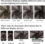 Chocolate Sheer Curtains 72 Inches Long 2 Panels, Rod Pocket Voile Light - Image 6