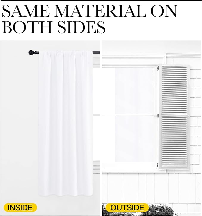 NICETOWN RV Curtains for Camper & Kitchen Windows, Light Filtering Curtains & - Image 6
